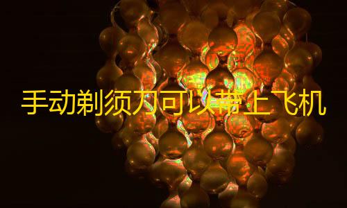 暗区修改器120帧免费手动剃须刀可以带上飞机吗